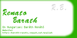 renato barath business card